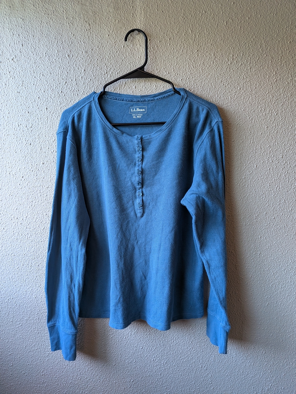 L.L. Bean Long-Sleeve Henley — Sky Blue